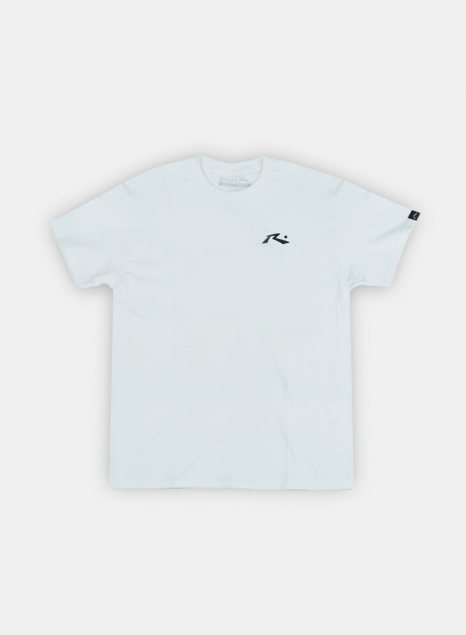 Playera Rusty Clasica Blanca ZB217